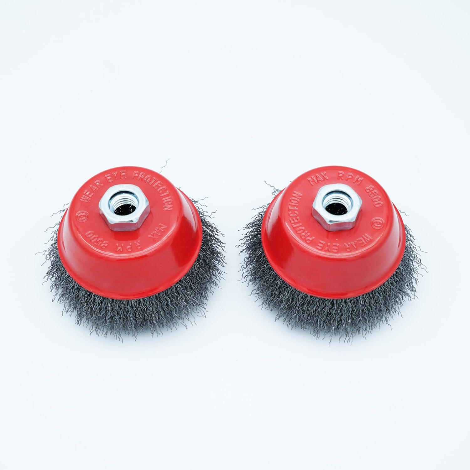4 Inch Wire Cup Brush Set for Angle Grinder Ideal for Paint Stripping and Heavy Duty Conditioning, 5/8-11 Threaded Arbor (2)