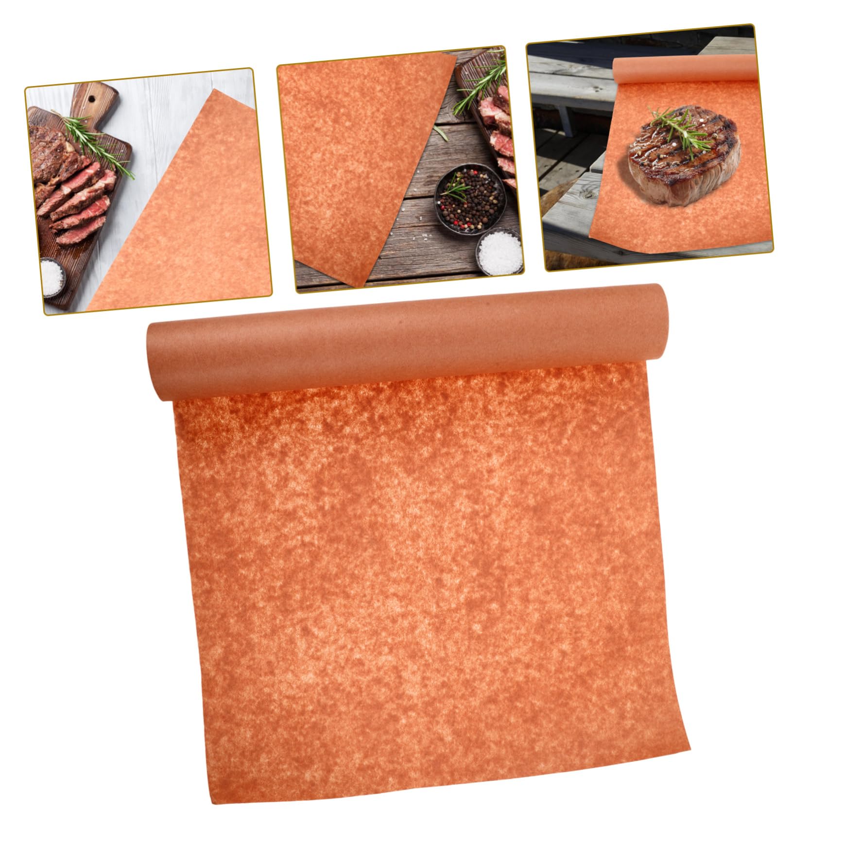 Ciieeo Papier Boucher Marron Sûr pour Emballage Alimentaire, Rouleau de Papier Cuisson Antiadhésif Cuisine et Cuisson au Barbecue