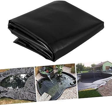 Image Hanghaijia HDPE Pond Liner 10x13ft Pond Liner underlayment Waterfall Pond Liner Pond Skins Pond Liner 8 mil Thick koi Pond Liner Anti-seepage/Anti-tear/black/60 Sizes (Size : 5x6m/16x20ft) Image Hanghaijia HDPE Pond Liner 10x13ft Pond Liner underlayment Waterfall Pond Liner Pond Skins Pond Liner 8 mil Thick koi Pond Liner Anti-seepage/Anti-tear/black/60 Sizes (Size : 5x6m/16x20ft)