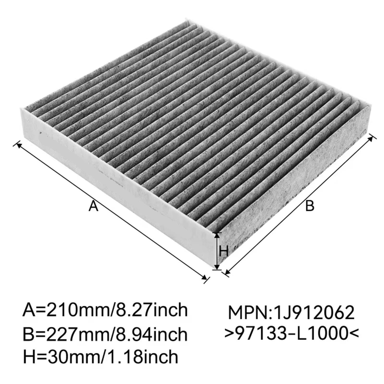 Filtro Aire Cabina Para Genesis Para GV60 97133-L1000 Accesorios De Coche Filtro De Aire De Cabina De Polen Filter Innenraumluft
