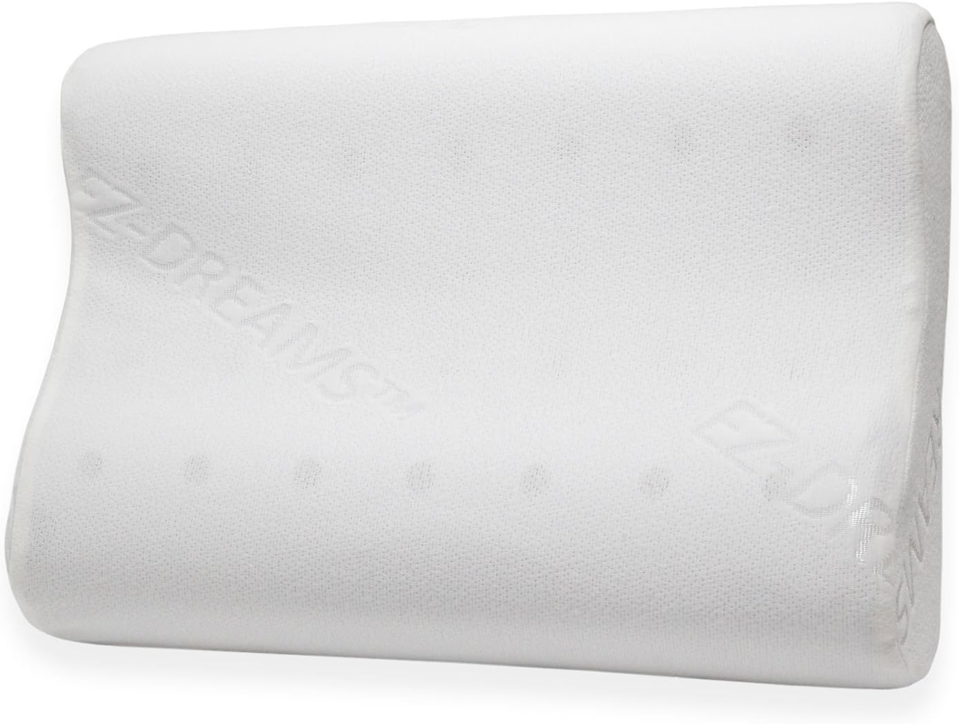 Pegasus Home Fashions EZ Dreams Contour Memory Foam Pillow, 20 by 14-Inch, White
