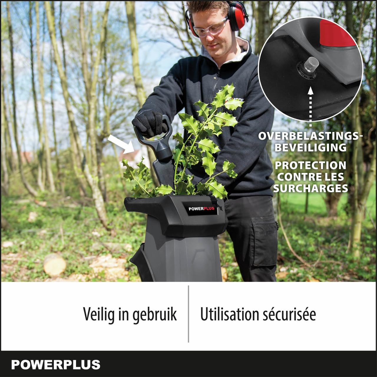 Kreator PowerPlus POWEG5011 -Trituradora jardín 2400 W, Multicolor