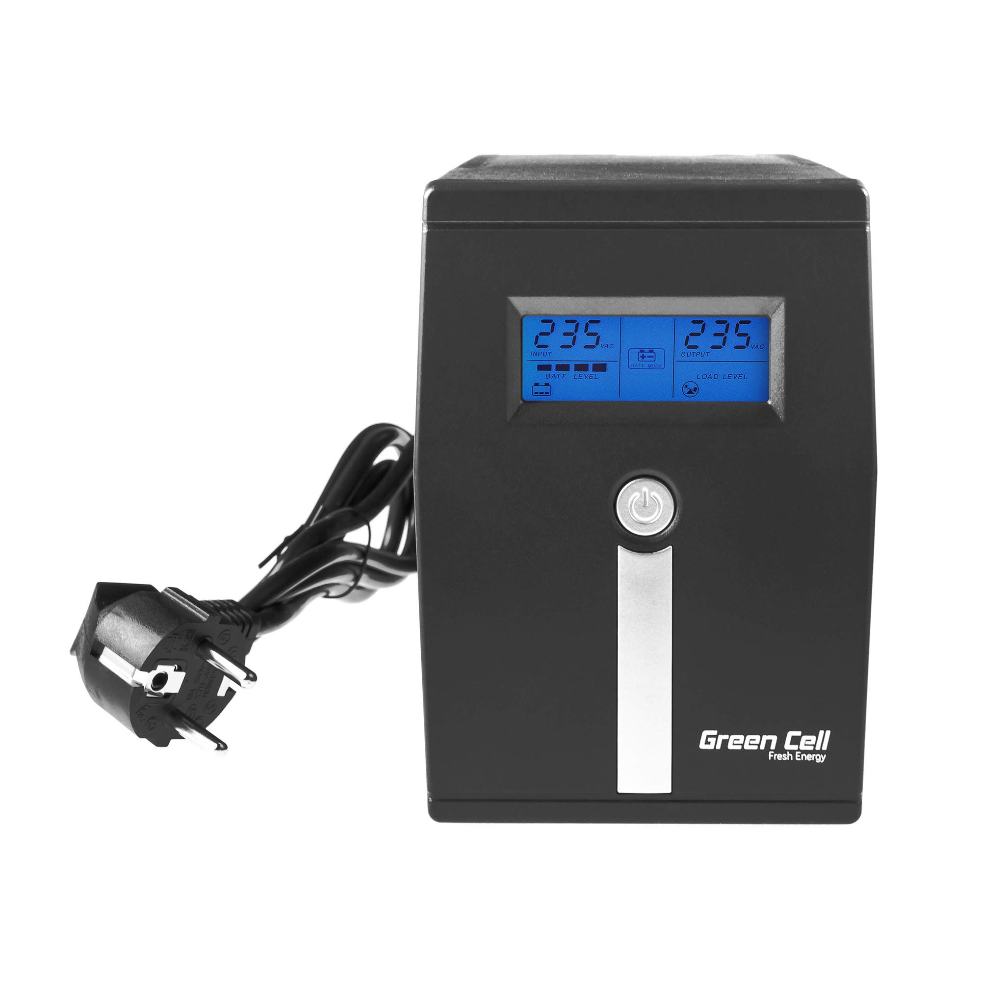 Green Cell UPS02 Alimentation d'énergie Non interruptible Interactivité de Ligne 0,8 kVA 480 W 2 Sortie(s) CA