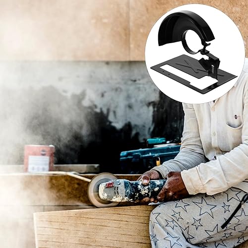 Miniatura 4 de Soporte para amoladora angular con cubierta protectora, soporte de amoladora angular de acero de alto carbono para corte y molienda seguros, 4.52 x