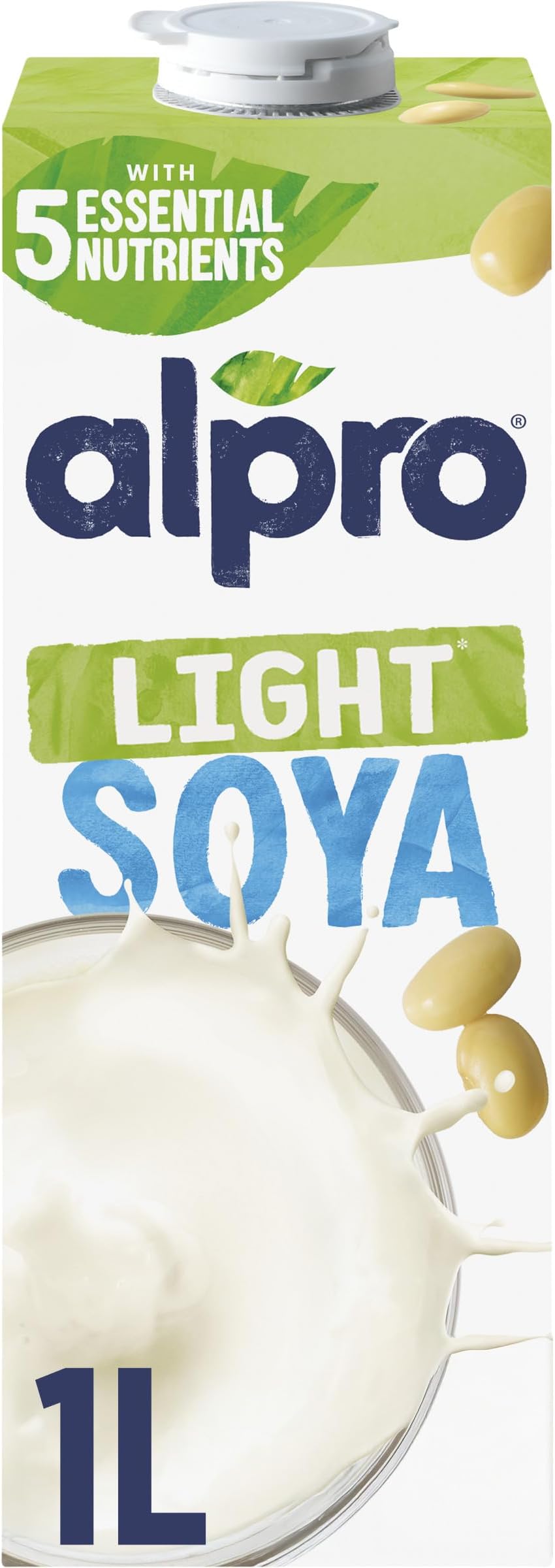 Soya Light Plant-Based Long Life Drink, Vegan & Dairy Free, 1 Litre