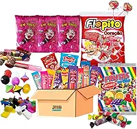 Kit Doces 25 Sacolinhas Surpresa Guloseimas Pipoca doce Bala Docile Bala Mole Pirulito Flopito Mini Brinquedos Festa Infantil Aniversário