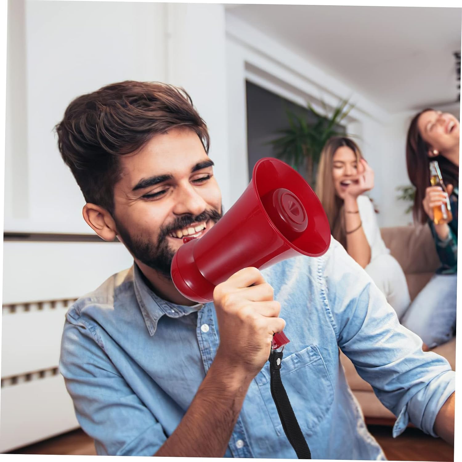 Portable Megaphone Speaker with Volume Control for Cheerleading Lightweight Handheld Loudspeaker for Sports Events Durable and Easy to Use for Performances and Teaching