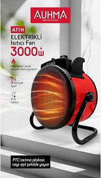 Ultra Powerful 3000 Watt Portable Electric Portable Heater Stove Hot Air Blowing Fan Radiator green