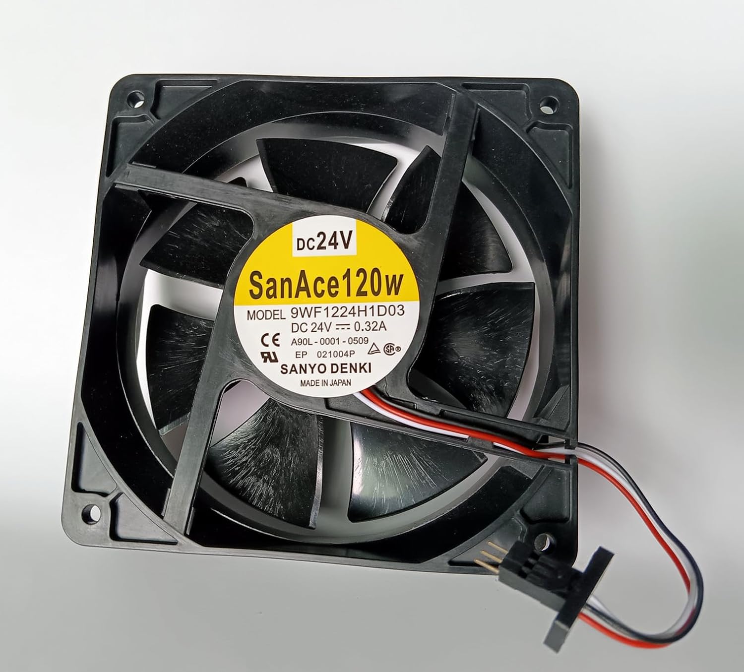 New 9WF1224H1D03 Fanuc Fan A90L-0001-0509 DC24V 0.32A 12CM 12038 3-wire/3-pin Cooling Fan