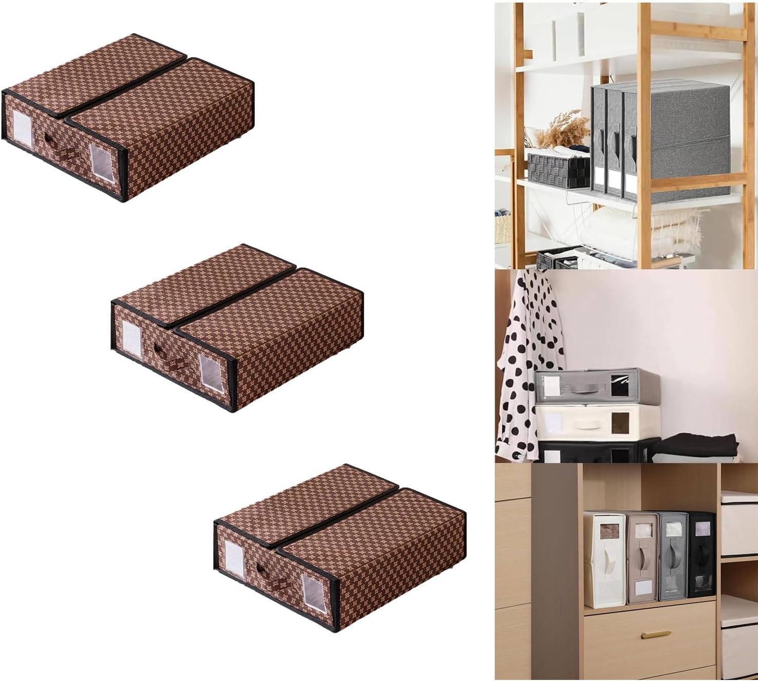 GRLEP 3Pcs Flavenly Bed Sheet Organizer, New Foldable Bed Sheet Organizers and