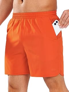 NORTHYARD Mens Swim Trunks 5" Beach Swim Shorts Quick Dry Bathing Suit with Mesh Liner Packable