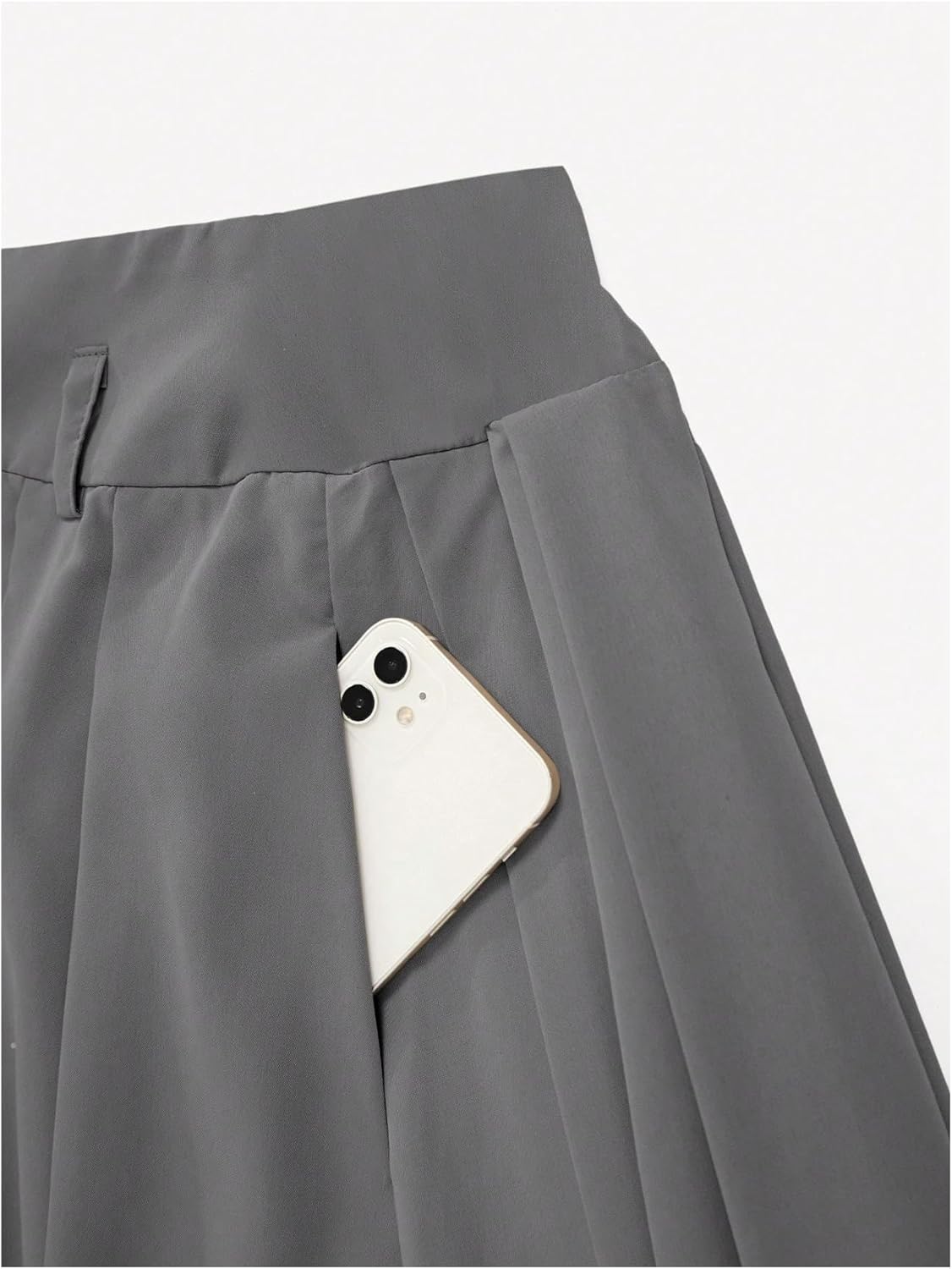 SweatyRocks Women's Pleated A Line Maxi Skirts High Waisted Elegant Dressy Casual Work Skirt with Belt