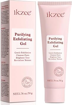 Purifying Exfoliating Gel, Facial Exfoliator Cleanser,Gentle Exfoliating Gel for Face,Deep Cleansing,Facial Scrub, Body Scrubber, For All Skin Types50g