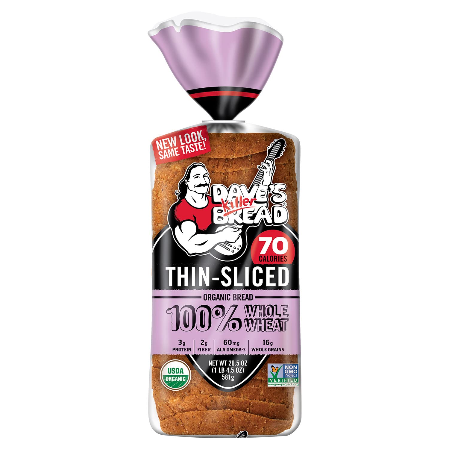 Dave's Killer Bread Thin Sliced 100% Whole Wheat, 20.5 oz