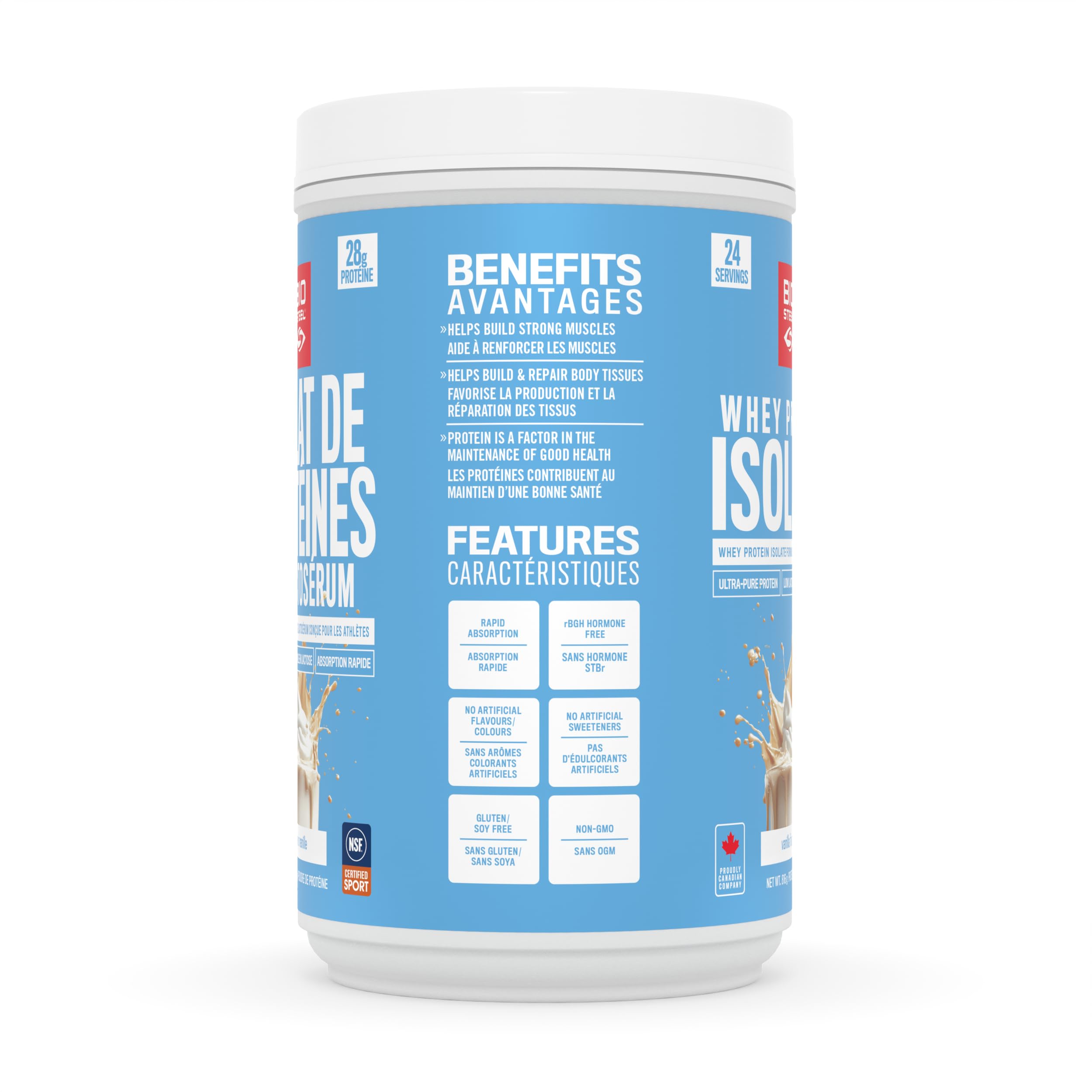 BioSteel Whey Protein Isolate Powder, Vanilla, 24 Servings — Amazon image 3