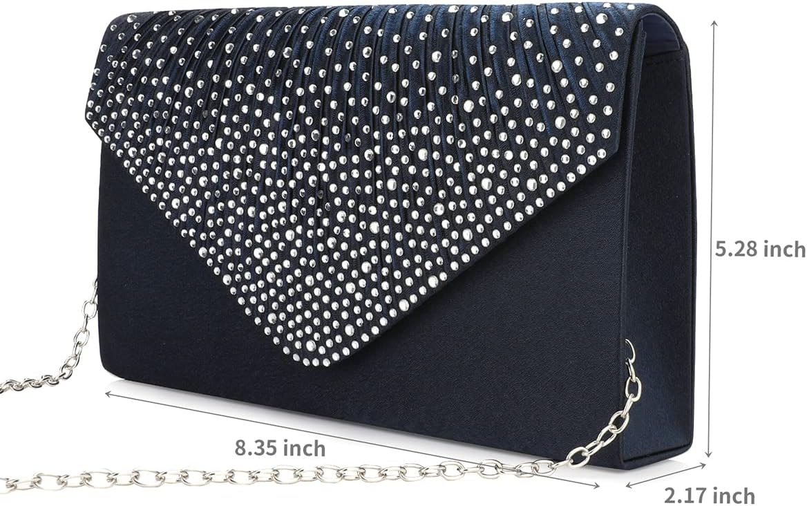 BBjinronjy Clutch Purses for Women Evening Bag Formal Rhinestone Handbags for Wedding Party Cocktail Prom Dinner - Image 4