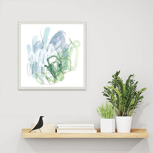 Miniatura 6 de Amanti Art Lienzo enmarcado para pared, 16 x 16 pulgadas, ramita de agua I de June Erica Vess, lienzo enmarcado para pared, obras de arte