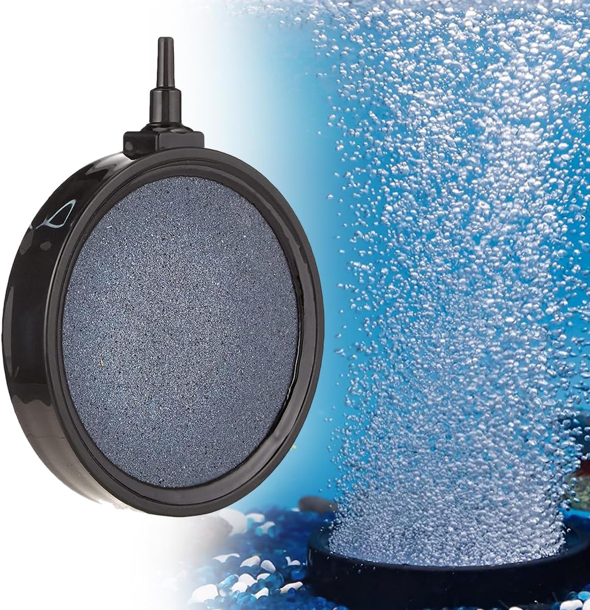 Aquarium Fish Tank Air Stone Disc Fish Tank Bubble Stone Disc Oxygen Deep Dissolving Diffuser Kit for Aquarium, Fish Tank and Hydroponics