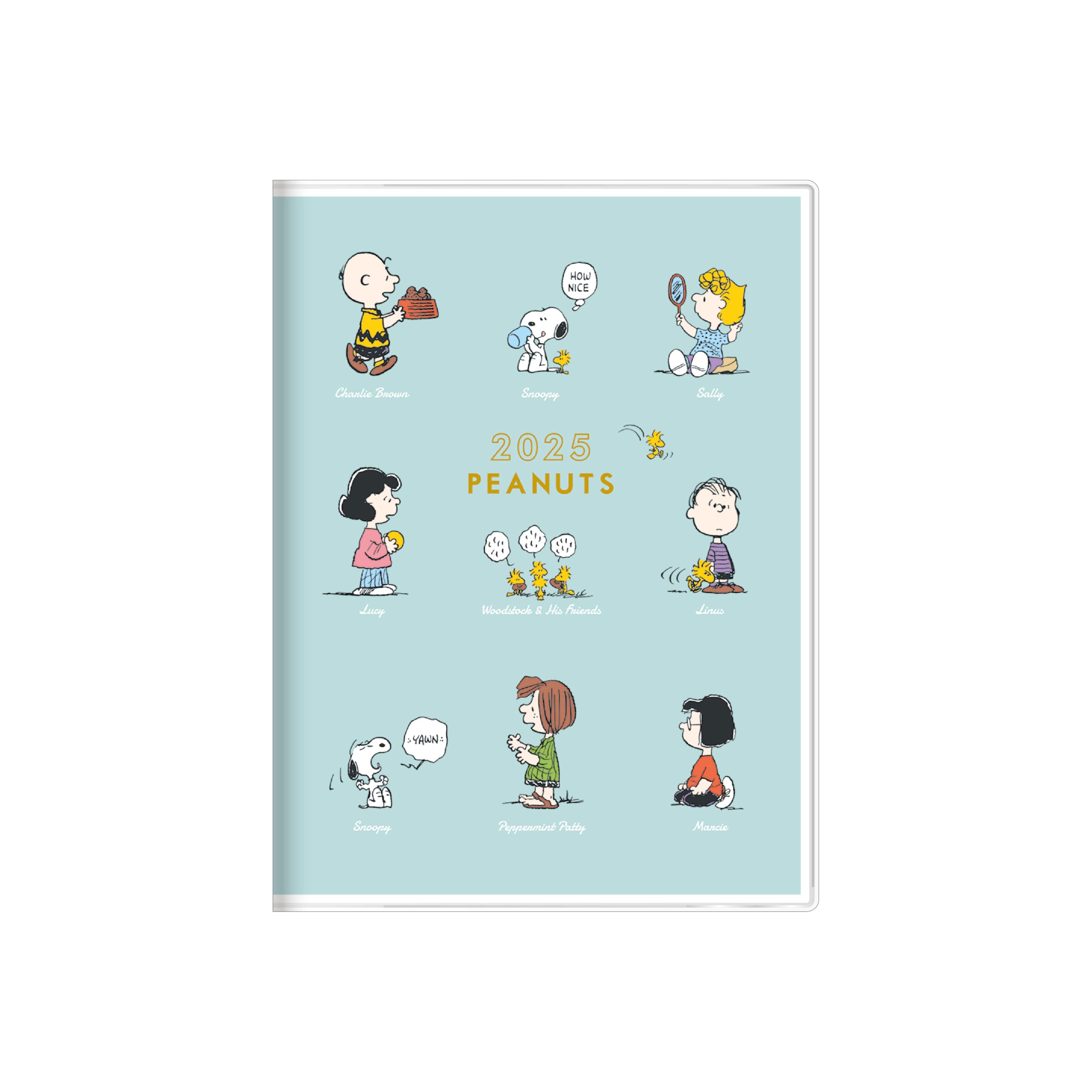 Amazon.co.jp: サンスター文具 スヌーピー 2025年 手帳 月間 A6 ミント