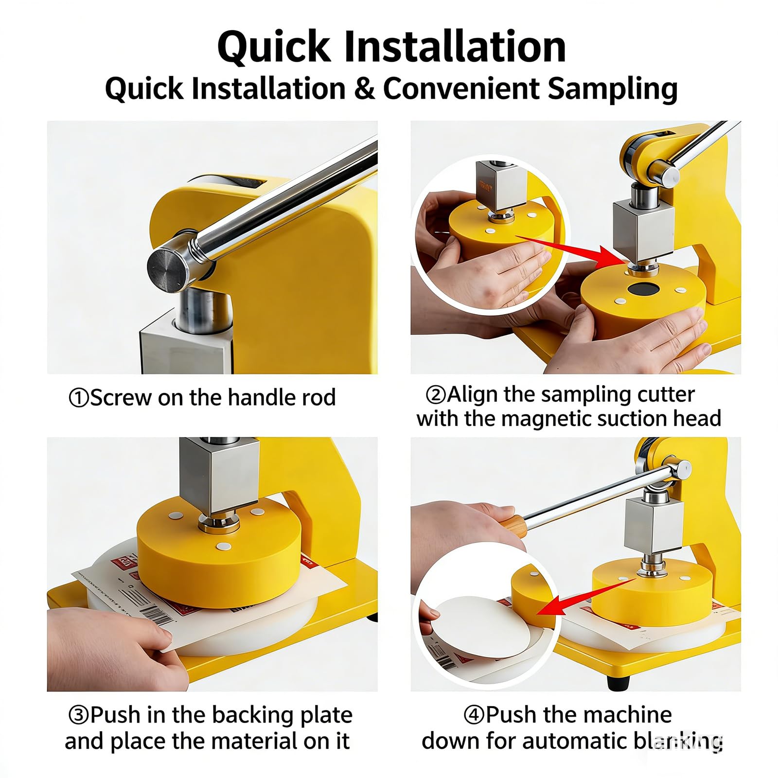 Cuchillo De Muestreo De Tela, Instrumento Manual De Gramo para Alfombras Textiles, con Disco Estándar De 100 Cm Cuadrados, Muestreo De Precisión para Tela, Película