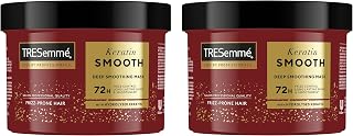 TRESemmé Keratin Smooth hair mask for 72 hours of frizz control*, softness and shine, deep acting professional hair care treatment with hydrolysed keratin 440ml 2 pack