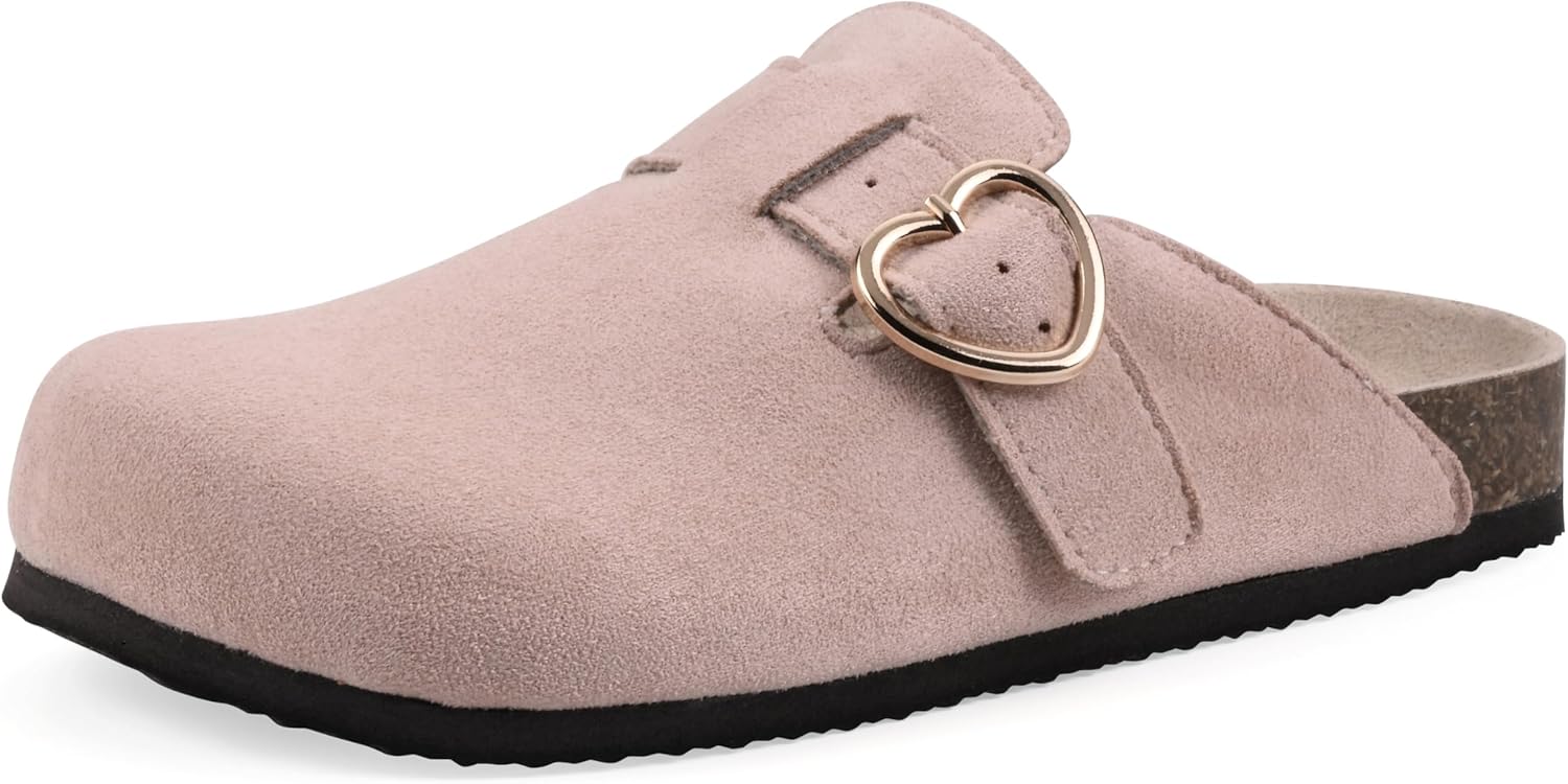 White Mountain Kids Girls' Clog - Heart-Buckle Design