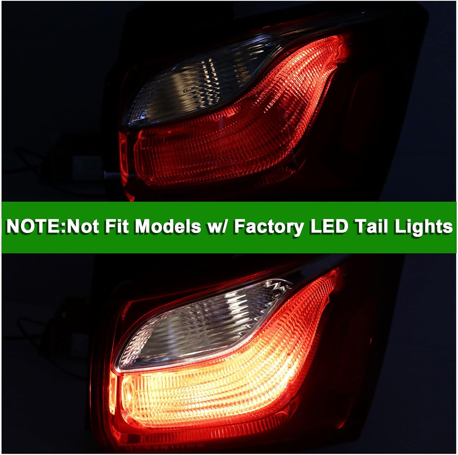 Halogen Tail Light Assembly Compatible with Chevy Equinox 2018 2019 2020 Right Passenger Side Taillight Rear Outer Tail Lamp Replace 84769836