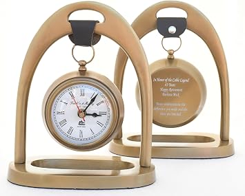 Engraved Table Clock - Personalized Antique Desk Clock - Custom Gift Desktop Clock, Meaningful Gift for Husband Boyfriend Boss Dad Mom Son Antique