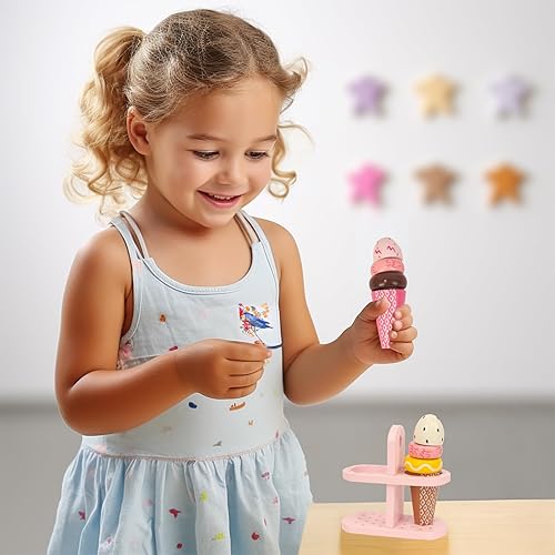 Miniatura 5 de Juego de helados  Sweet Treats Ice Cream Parlour  Juego de juguetes de comida para niños pequeños  El mejor regalo para niñas y niños