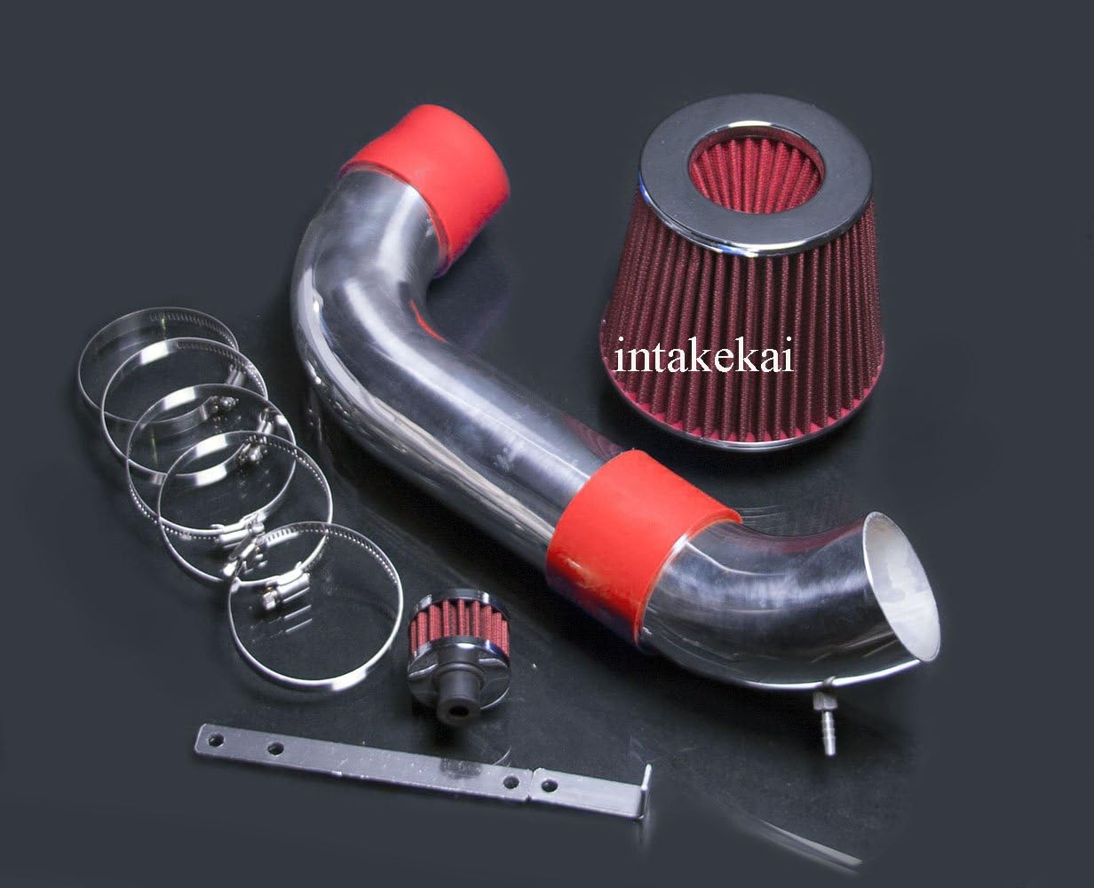 INTAKEKAI Performance Air Intake (Compatible with 2015-2016 AUDI A3 2.0L / 2015-2017 VOLKSWAGEN GTI/Golf R 2.0L / 2015-2017 VOLKSWAGEN Golf 1.8L l4 Turbocharged MODELS) (RED)