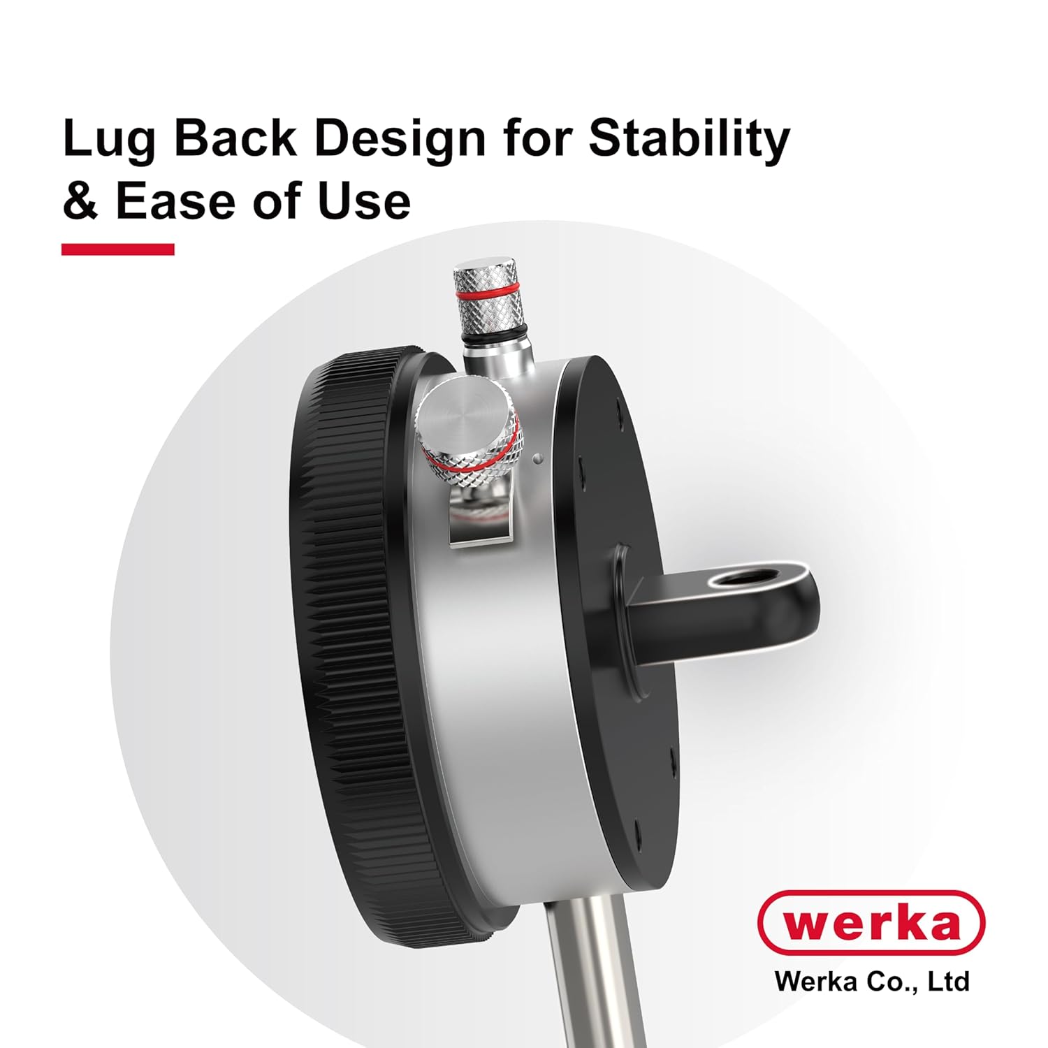 Professional Dial Indicator, 0-1 Inch Range, 0.0005 Inch Graduation, Precision Measurement Gauge with Lug Back