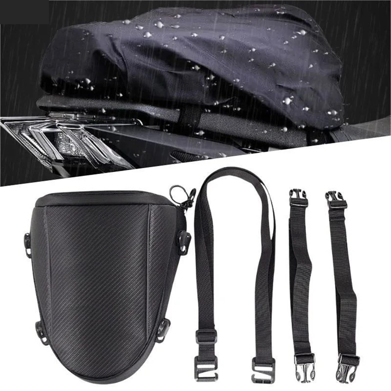Motorradtasche Rücksitztasche, Motorrad-Hecktasche, Große Kapazität, Motocross-Fahrer-Umhängetasche Mit Regenschutz, Reise-Motorradtasche