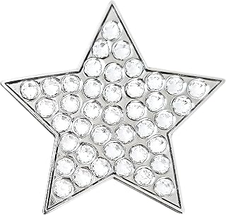 Navika White Star Golf Ball Marker with Crystals | Magnetic Hat Clip Included | Star Themed Golfing Accessory | Bling Gift for Women Golfers