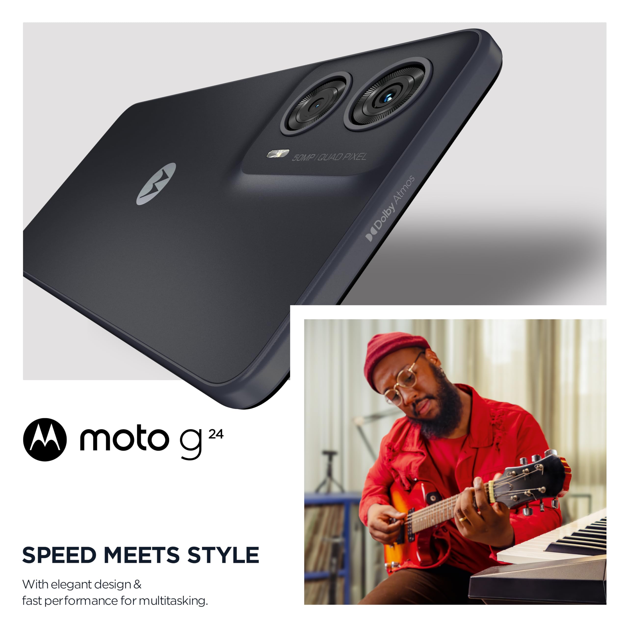 Motorola Mobility Moto g24 Smartphone (6.56 Inch HD+ Display, 50
