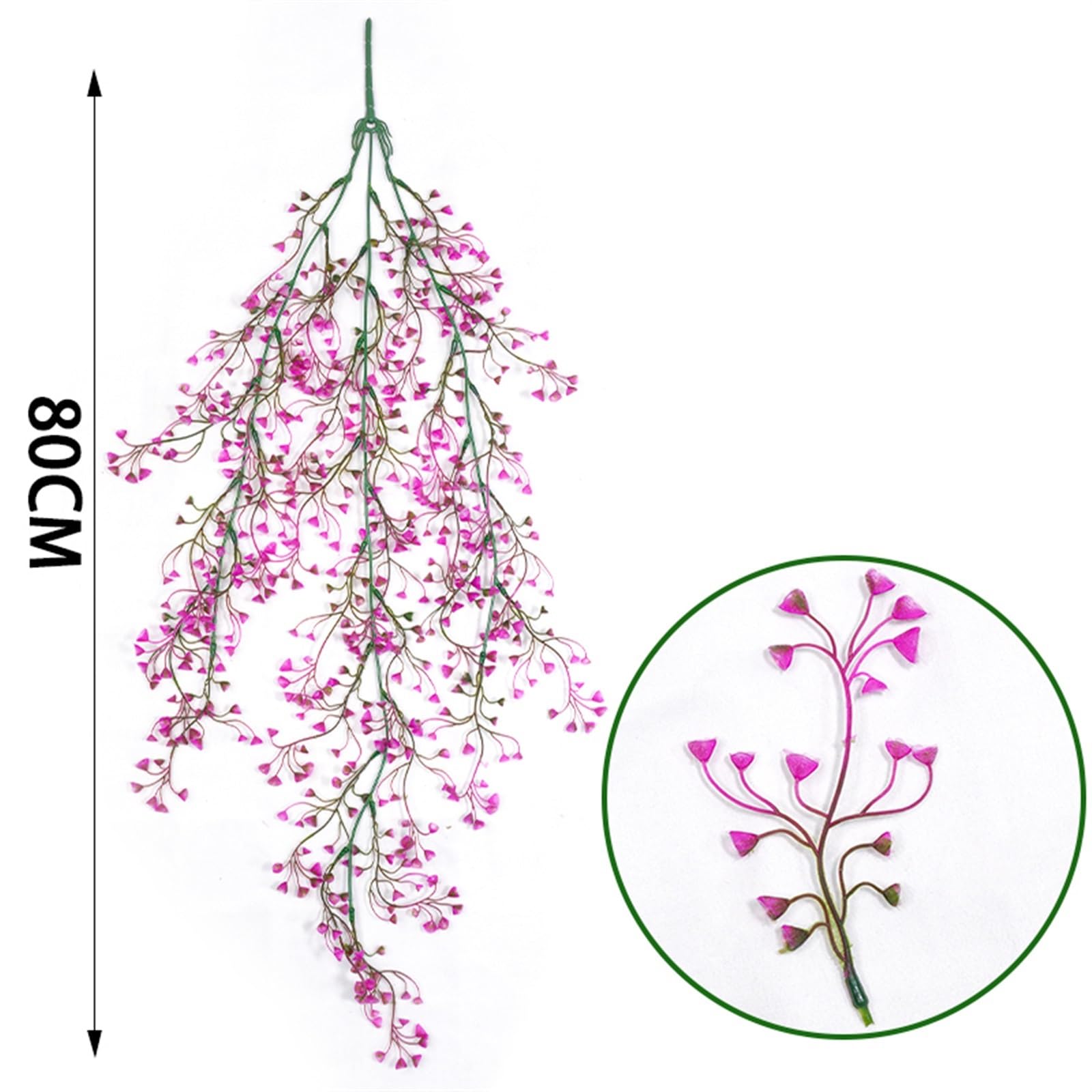 girlanda kwiatowa, Roślina ścienna Admiralty Willow, dekoracja na balkon, wesele, zielony liść(Multi colored 4)