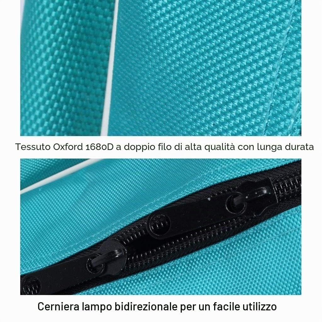 Borsa da Scherma 1 Pezzo, Panno di 1680D Oxford Borsa per Spada da Scherma Borsetta Zaino. Adatto per scherma, abbigliamento, guanti e altri oggetti. Impermeabile e resistente all'usura,Blu