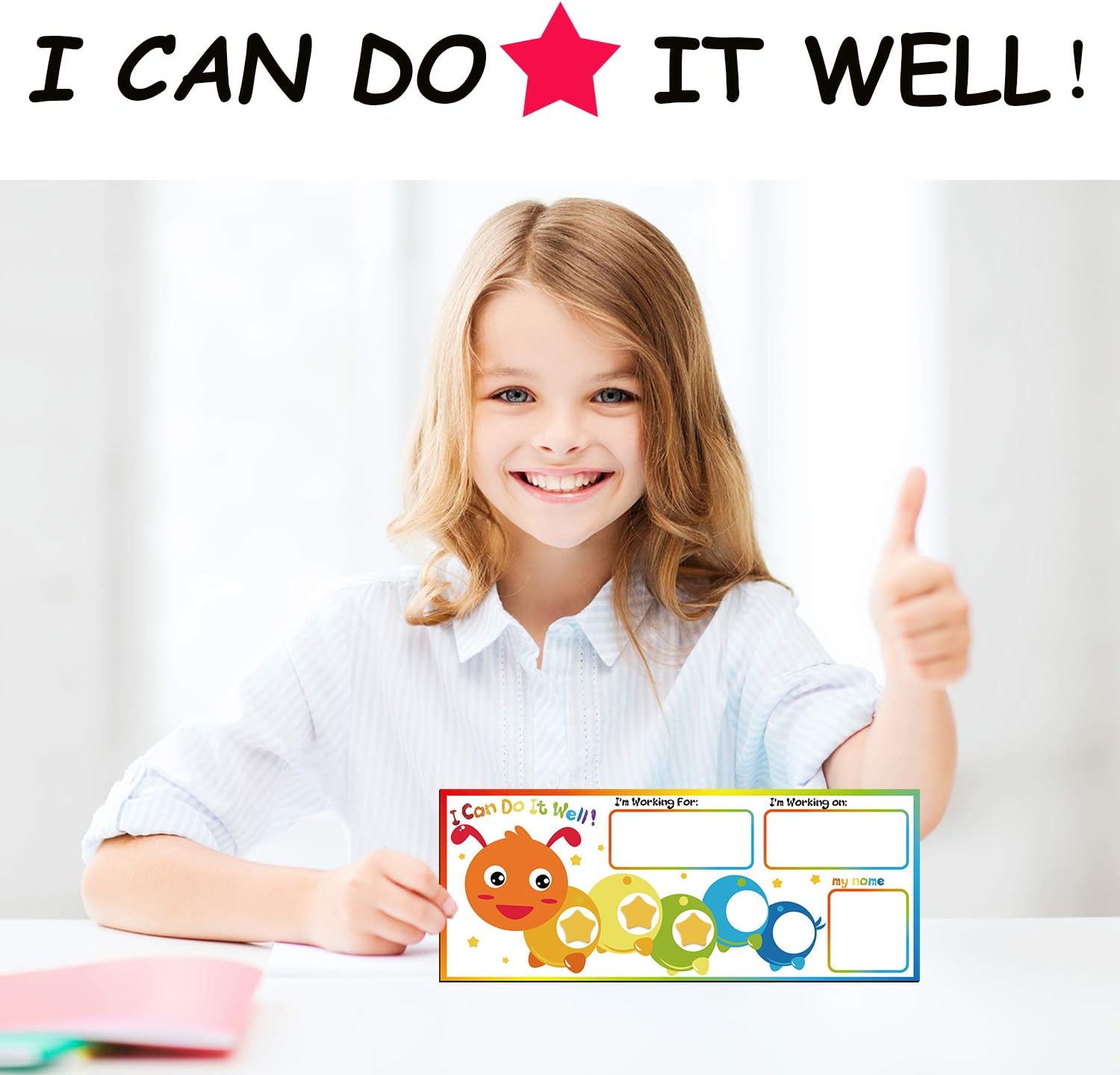 Buy 2 get 3 Caterpillar Token Board Reward and Responsibility Chart Token Board Reward Magnetic Chart for Classroom Educational Incentive Tool (3)