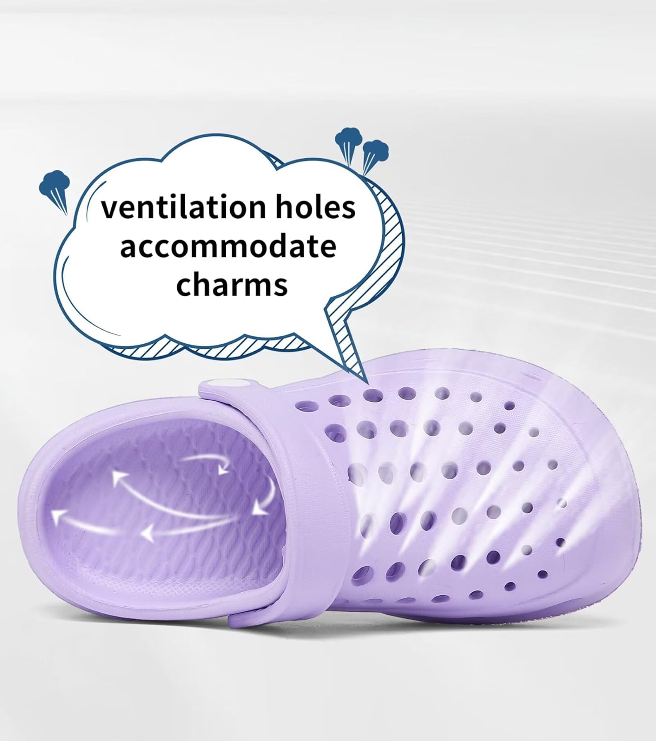 Kids Girls Boys Clogs Garden Shoes Toddler Slip on Sandals Children Water Shower Beach Pool Slippers 8-9 Toddler Purple image 2 of 7 B0CVWV2XQ5