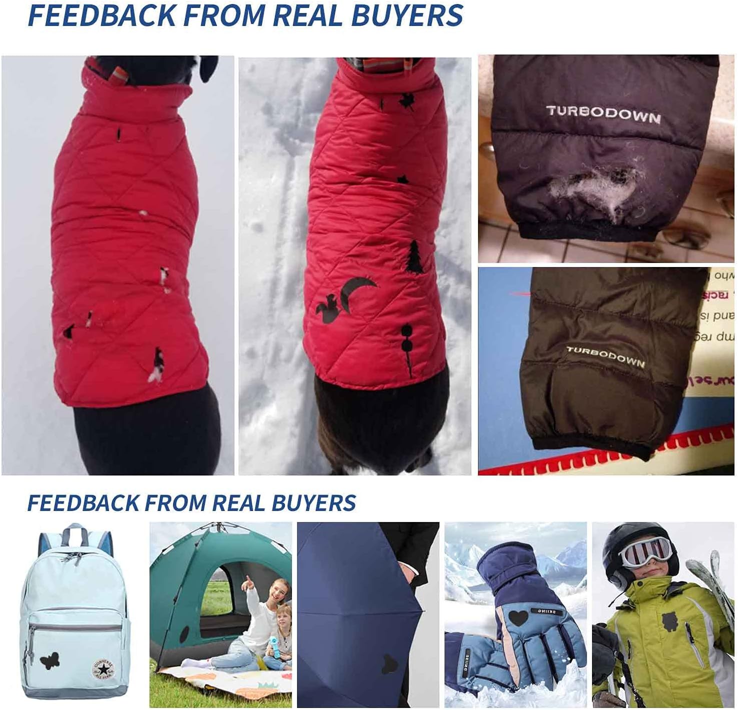 Azobur Nylon Repair Patches 2 Pack Nylon Self Adhesive Waterproof First Aid Repair Tenacious Lightweight Protable Fabric 4X8 inch for Down Jacket, Tent Clothes, Sleeping Bag… (Grey)