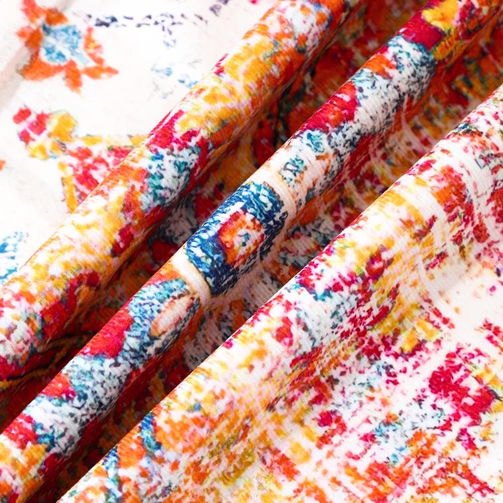 CARRIE HOME Burnt Orange Boho Outdoor Throw Pillows Covers 18x18 Waterproof Set of 2 Terracotta Rust Decorative Throw Pillows Boho Outdoor Porch Decor for Patio Furniture (No Inserts) : Home & Kitchen