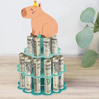 Big Dot of Happiness Capy Birthday - DIY カピバラパーティー マネーホルダー ギフト - キャッシュケーキ