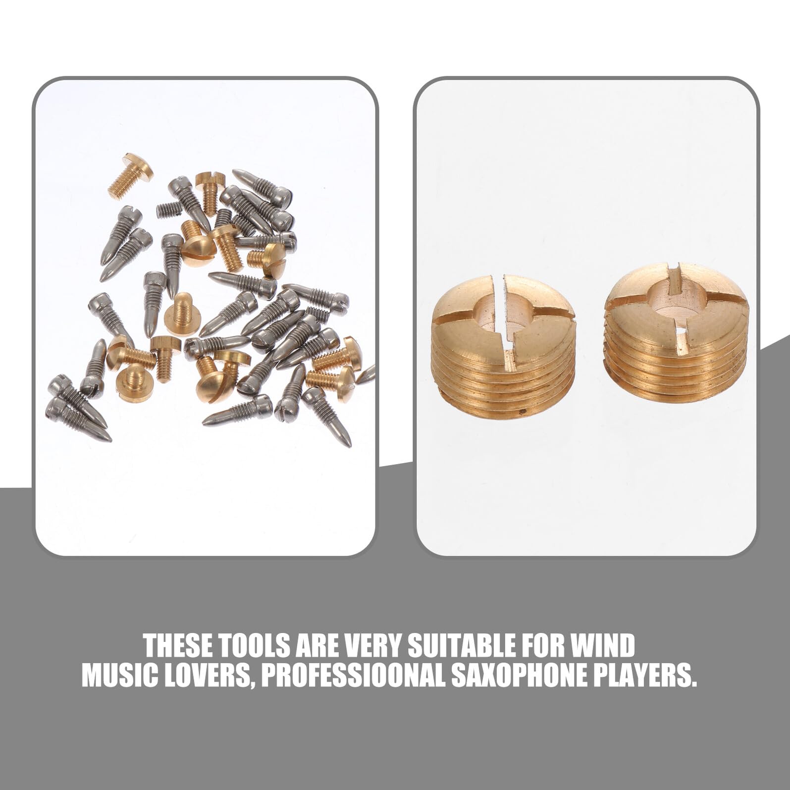 Kit Completo di Riparazione per Sax Contralto con Viti e Molle Assortite Accessori Durevoli per Manutenzione Sax e Sostituzione Parti Danneggiate per Musicisti Professionisti e