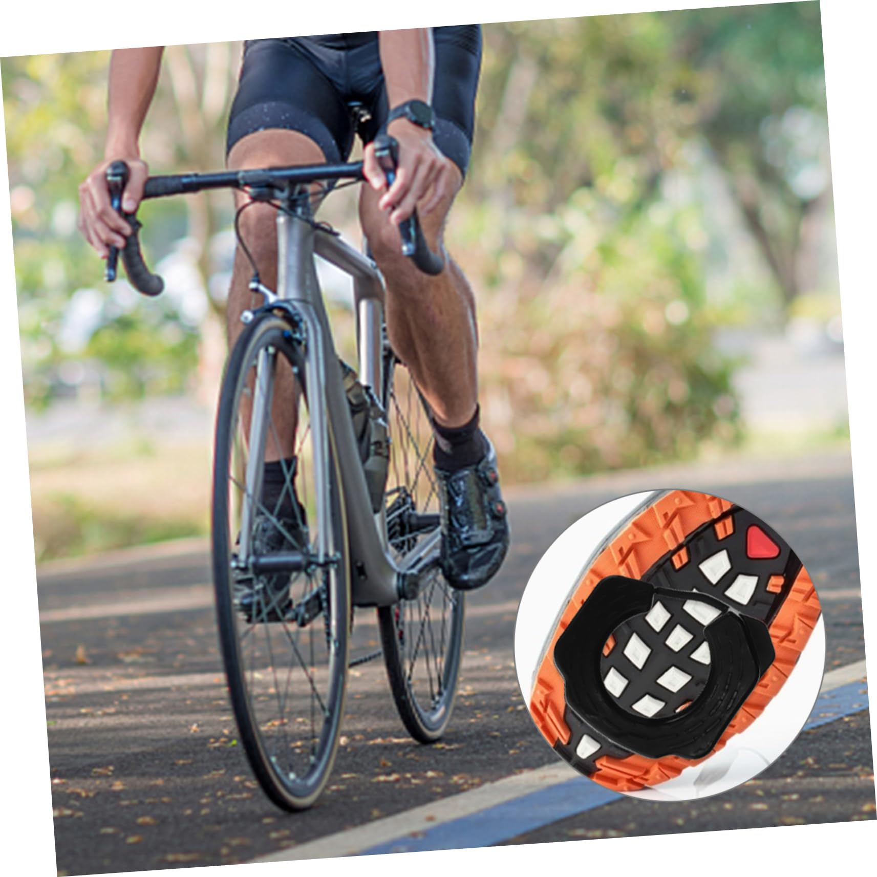 BESPORTBLE 3 Pairs Protective Bicycle Pedal Covers Bike Cleat Walkable Covers Self-Locking Bike Cleat