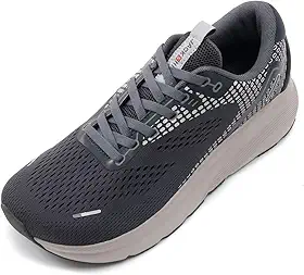 Sapatos masculinos com bico largo, suporte de arco, tênis de largura larga para corrida, caminhada, tênis, ortopédico, fascite plantar, treino, com sola grossa acolchoada zero drop
