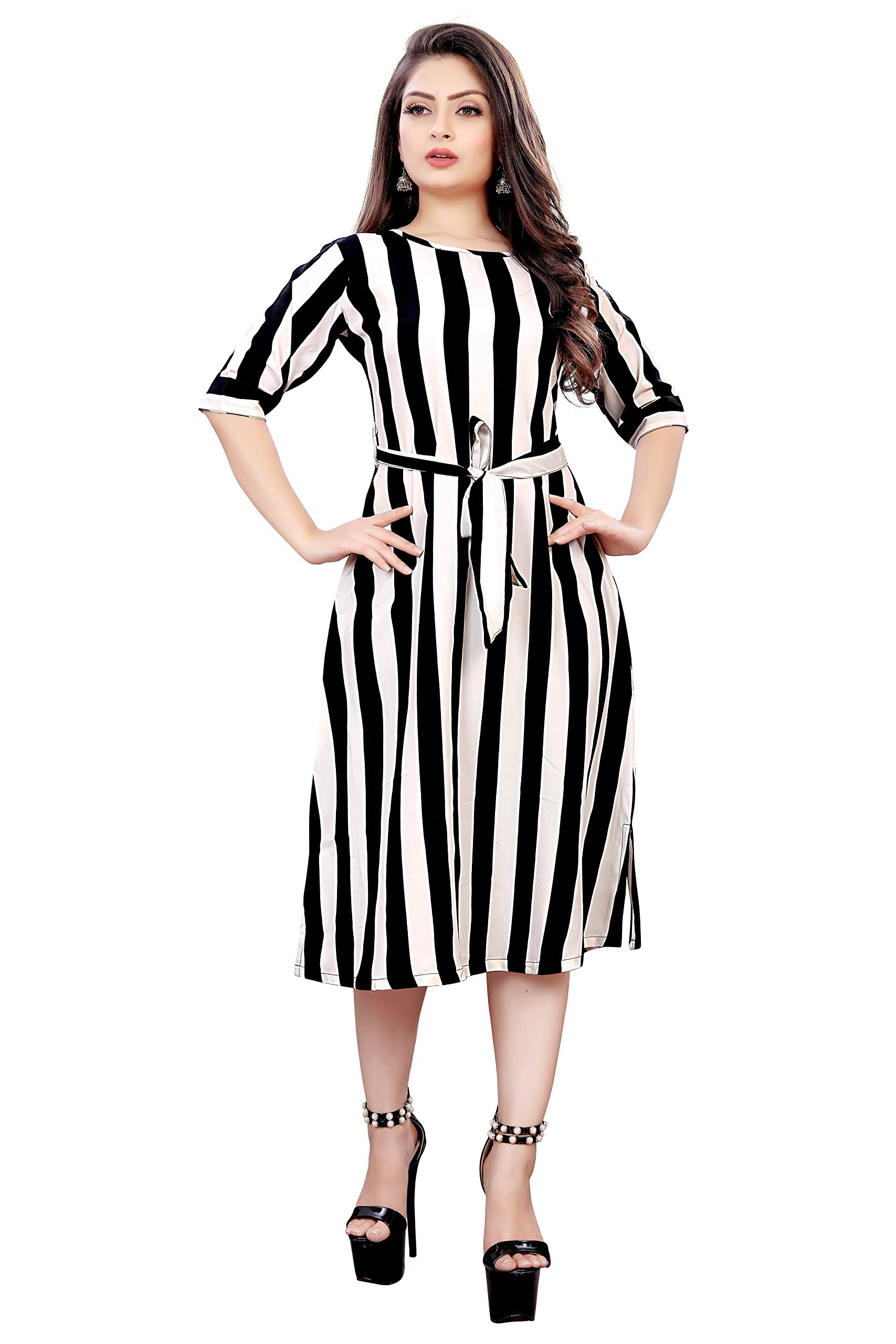 AA CreationWomen's Fit And Flare Knee Length Dress