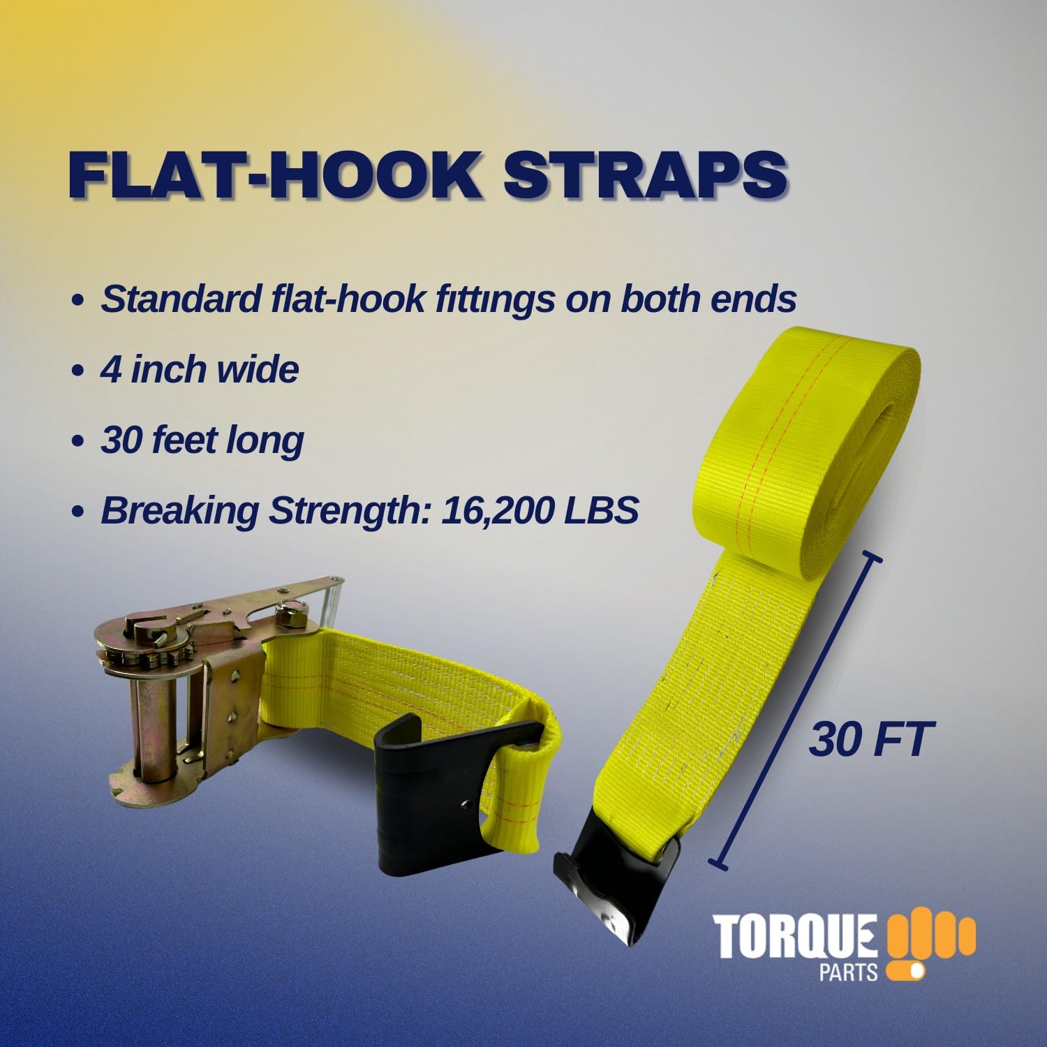 Torque Heavy Duty Straps Winch/Ratchet
