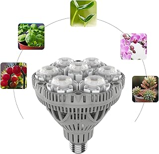 SGLEDS Full Spectrum 36W Grow Lamp Energy Saving Plant Lights E26 LED Grow Light Bulb for Indoor Plants,Balanced Spectrum