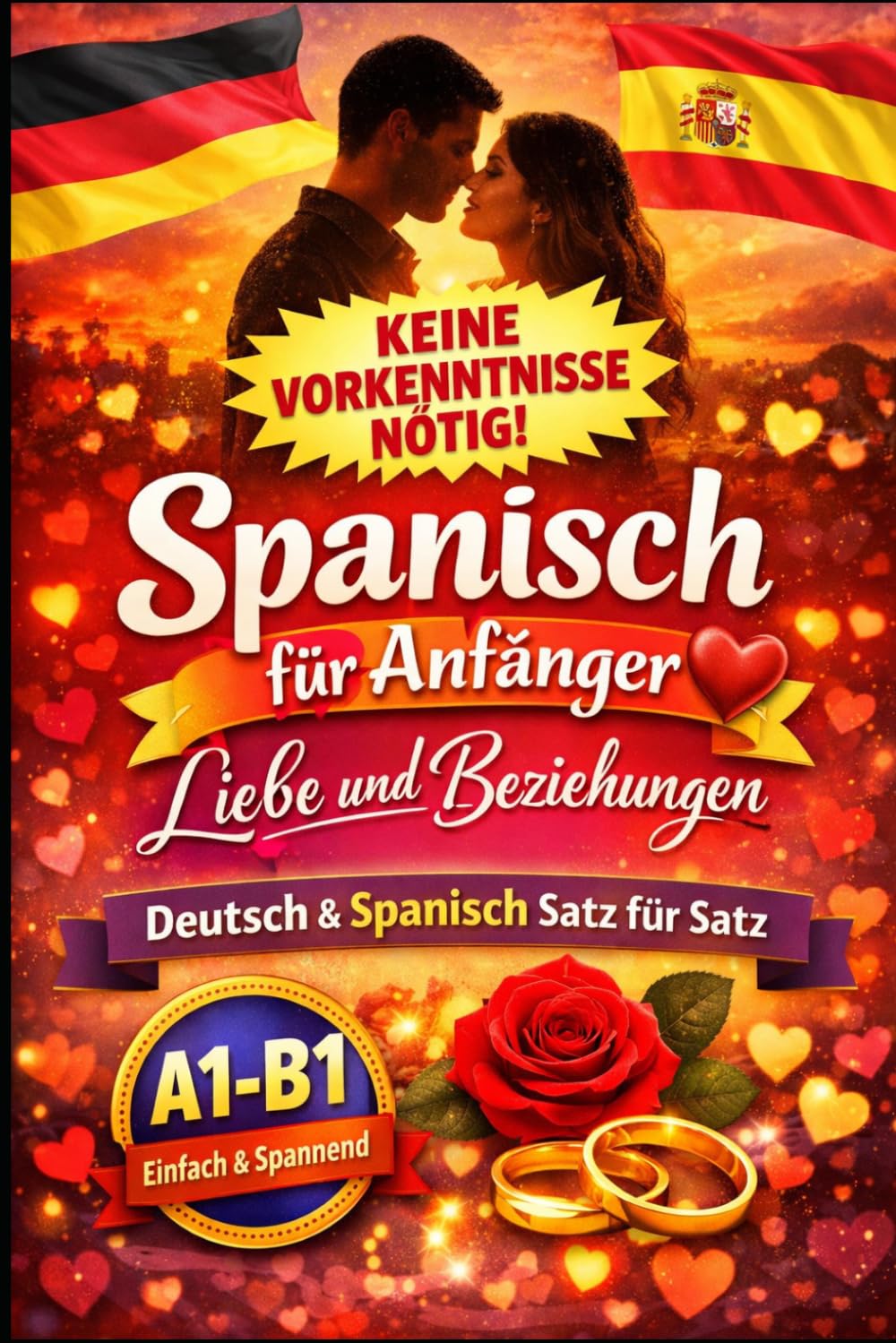 Spanisch für Anfänger: Liebe und Beziehungen: Deutsch und Spanisch Satz für Satz, A1 bis B1, Für Anfänger, Kinder und Erwachsene (Spanisch für Anfänger mit Kurzgeschichten)