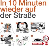 Osram TYREseal Kit Essential 450ml Tyre Sealant and Analogue Premium Tyre Inflator, TPMS Suitable, Includes Storage Box - 4