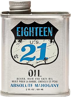 Hair, Skin & Beard Oil for Men, 4 Scents - Non-Greasy, Conditioning Balm with Castor Seed, Jojoba, and Argan Oils - Premium Tattoo and Mustache Care Products